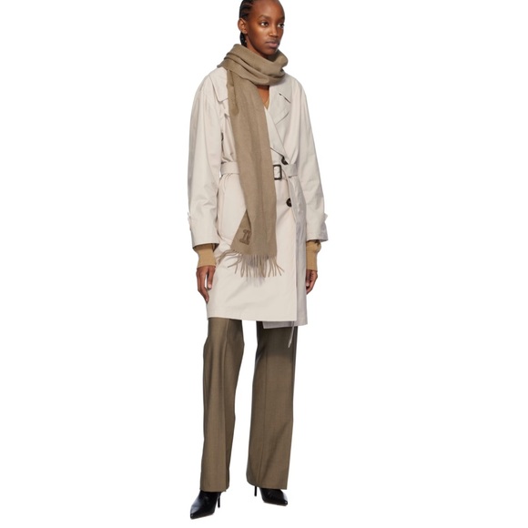 MAXMARA LIKE NEW DELAINE VIRGIN WOOL BROWN LIGHTWEIGHT TROUSER SIZE 8 - Picture 4 of 14